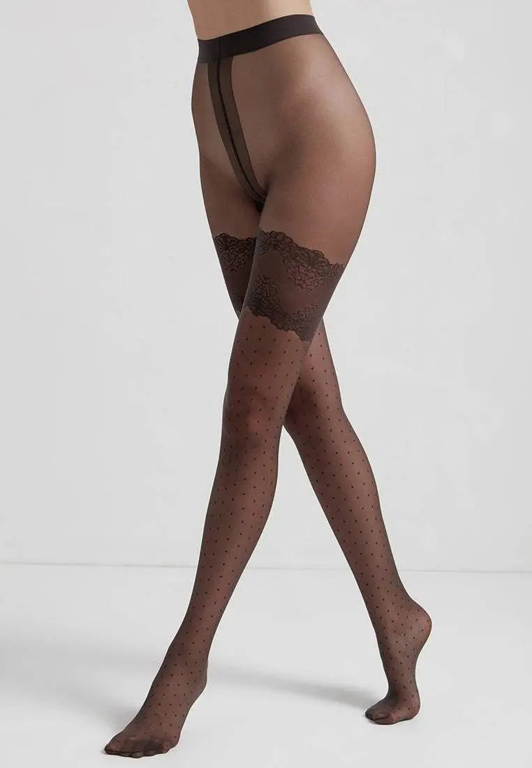 Ciorapi de damă cu model de puncte - Conte SEDUCTION