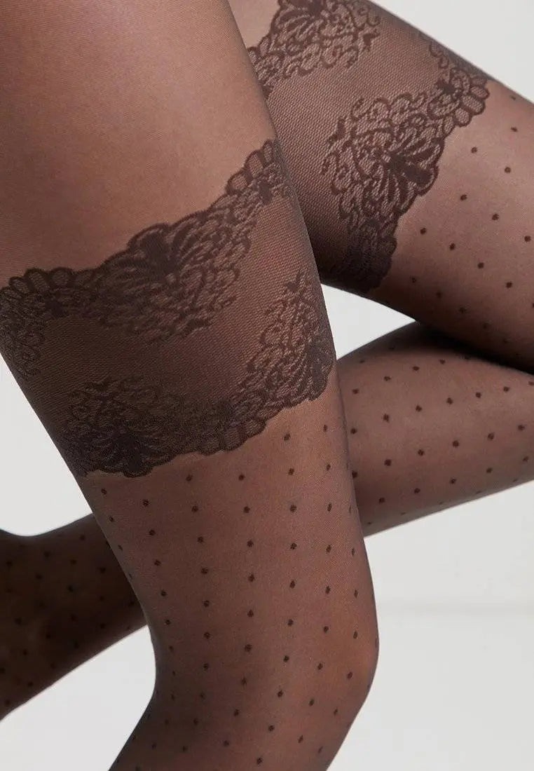 Ciorapi de damă cu model de puncte - Conte SEDUCTION
