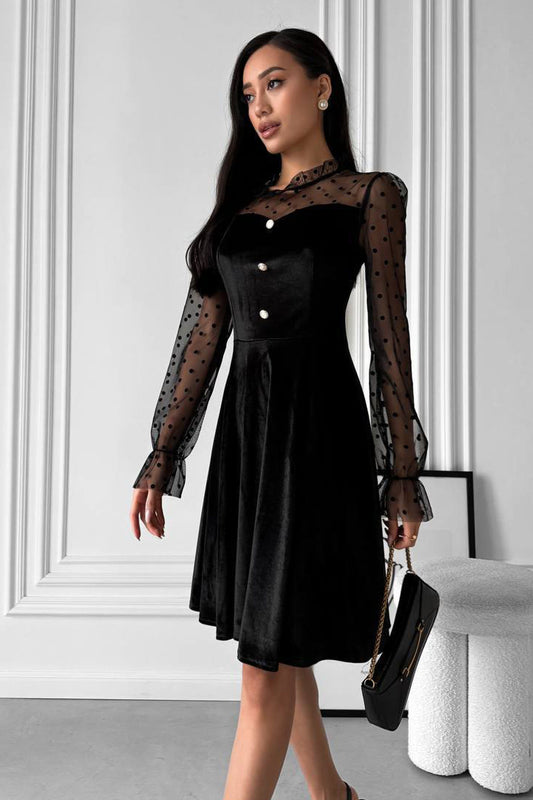 Rochie elegantă din velur Tiffany
