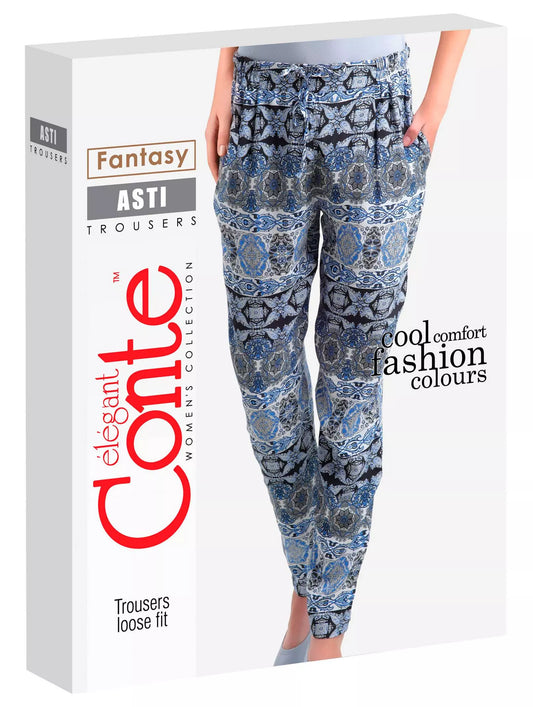 Conte ASTI - Pantaloni de damă cu croială lejeră